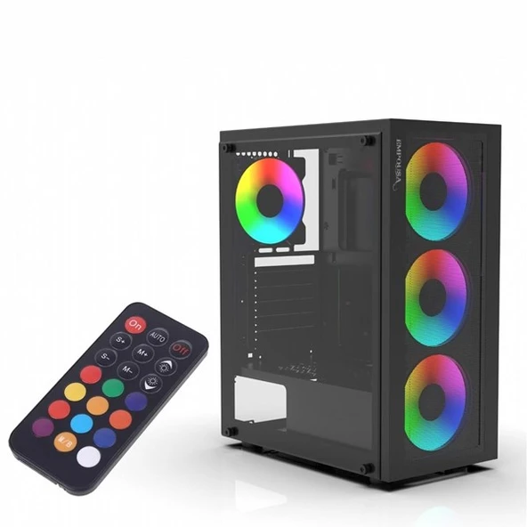 INCA 650W 80+ BRONZE EMG-15XN Gaming Mid-Tower PC Kasası ARGB Kontrolcü ürün görseli 1