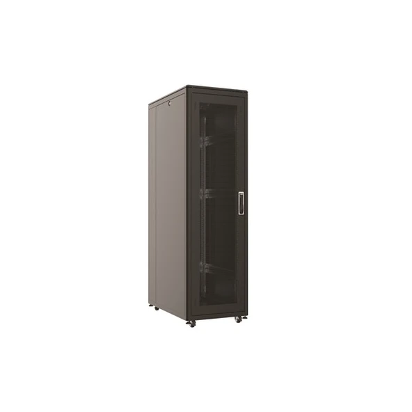 AGER 32U   2li Fan 800x1000mm Dikili Tip Siyah Kabinet Vega AG-VB32U8010S1 Cam Kapak ürün görseli 1