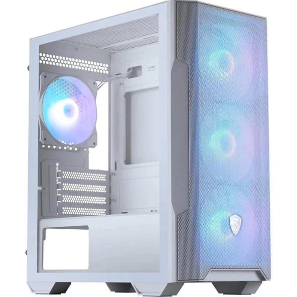 MSI MAG FORCE M100R WHITE GAMING MICRO-TOWER PC KASASI BEYAZ ürün görseli 1
