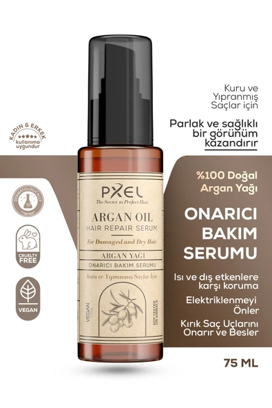 PXEL Saç Onarıcı Serum 75 ML - Yıpranmış Mat ve Kabaran Saçlar ürün görseli 1