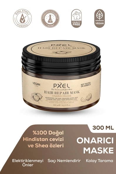 PXEL Saç Onarıcı Maske 300 ML - Yıpranmış Kuru Saçlar ürün görseli 1