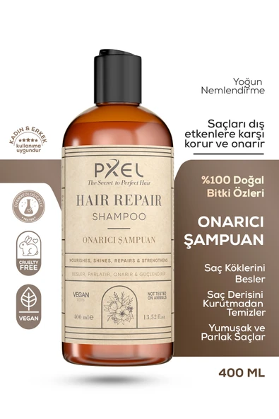 PXEL Saç Onarıcı Şampuan 400 ML - Yıpranmış Zayıf Saçlar ürün görseli 1