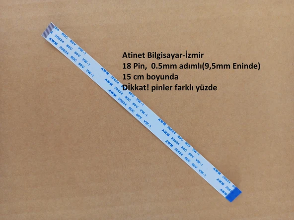 Awm 20624 80C 60V Vw-1 Flex kablo 18 Pin, 15 santim, 0.5 adımlı Ters Flex 18-0.5-15B ürün görseli 1