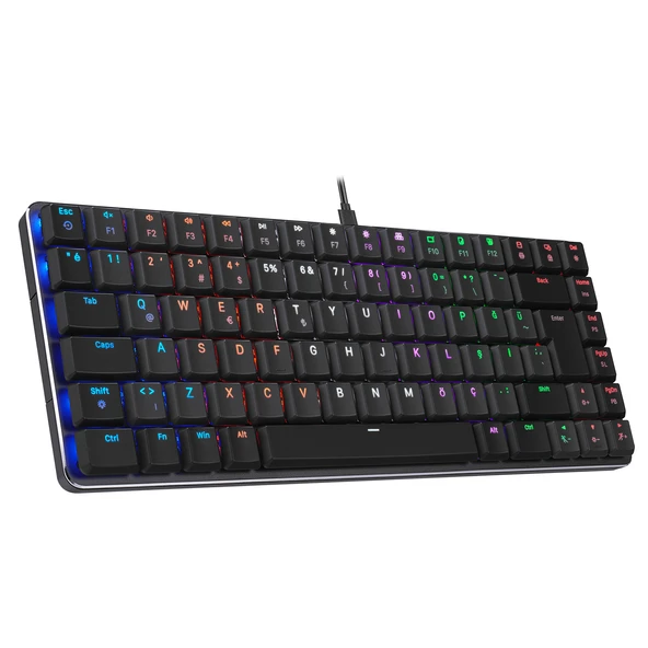 RAMPAGE GRANITE SIYAH/GRI RED SWITCH KLAVYE - Resim 2