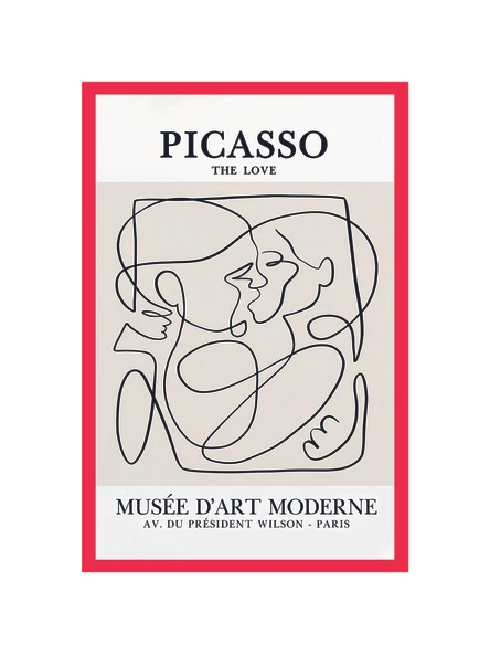 Picasso The Love Romantik  Sanat Temalı Dekoratif Hediye Not Kartı  10x15 Cm ürün görseli 1
