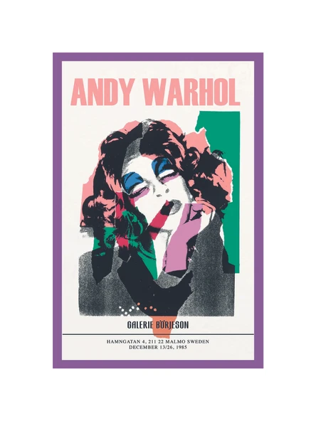 Andy Warhol  Moda Kadını (Fashion Woman) Temalı Pop Art Hediye Kartı & Kartpostal  10x15 cm ürün görseli 1