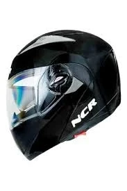 MOTOR KASK ÇENE AÇILIR GÖZLÜKLÜ NCR - 158 PARLAK SİYAH ürün görseli 1