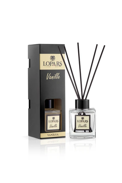 Lopars Vanille (Vanilya) 5 Bambu Çubuklu Oda (oda parfümü) Kokusu 100 ml ürün görseli 1