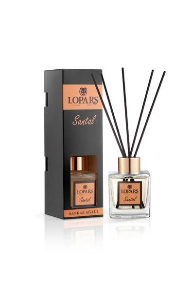 Lopars Santal (Sandal Ağacı) 5 Bambu Çubuklu Oda (oda parfümü) Kokusu 100 ml ürün görseli 1