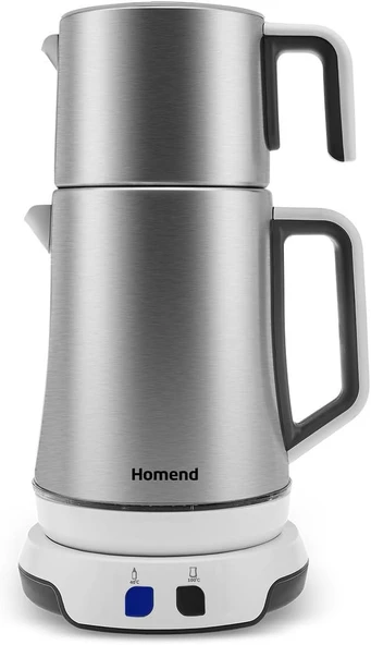 Homend Royaltea Elegant 1775H Konuşan Çay Makinesi Inox Beyaz