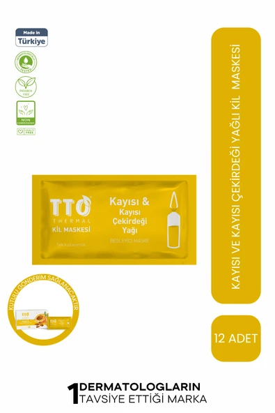 TTO THERMAL KİL MASKESİ  Kayısı & Kayısı Çekirdeği Yağı ürün görseli 1
