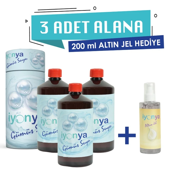 3Lt Gümüş Suyu 250ml Altın Jel Hediye ürün görseli 1