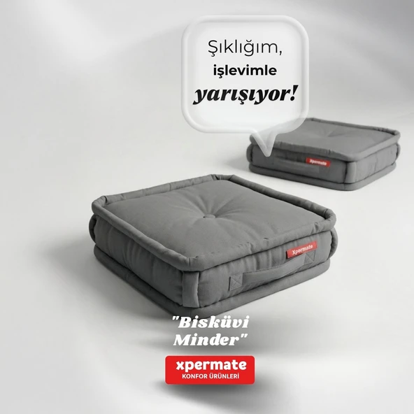 XPERMATE Bisküvi Minder Petek Önü Palet Üstü Minderi Fransız Minder Bank ve Bahçe Minderi45x45x14Ant ürün görseli 1
