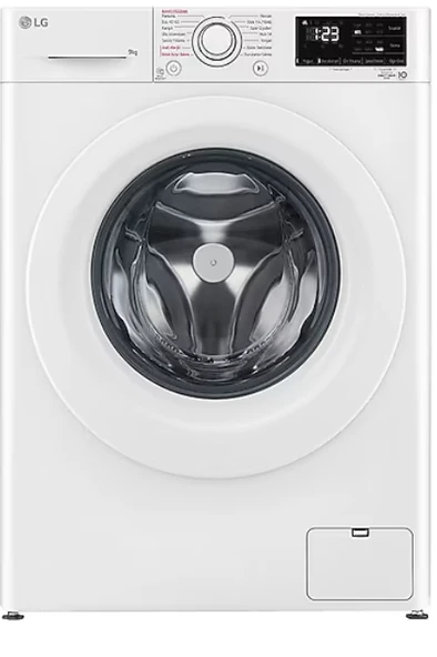 LG F4V3VYW3WE 9 Kg 1400 Devir Çamaşır Makinesi ürün görseli 1