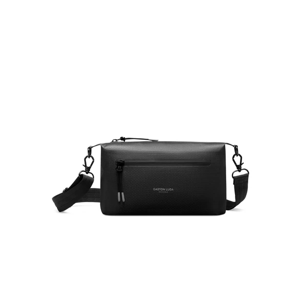 Gaston Luga Lightweight DuoSeal Crossbody Omuz Çantası- Black ürün görseli 1