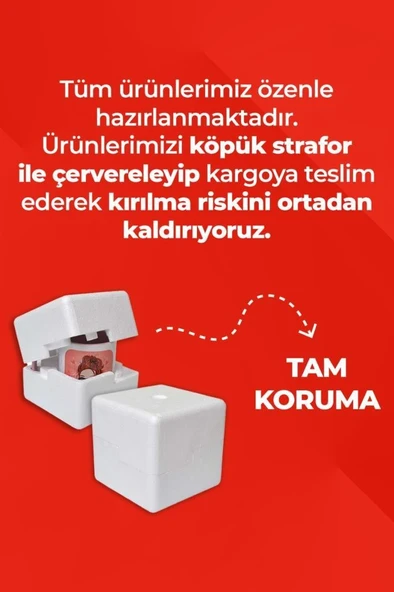 Turkuaz Labubu Baskılı Hediyelik Kupa - Resim 2