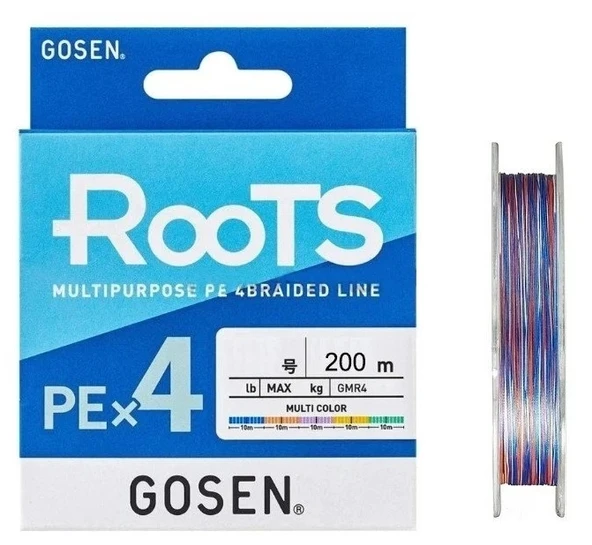Gosen Roots 4B Multicolor 200m İp Misina ürün görseli 1