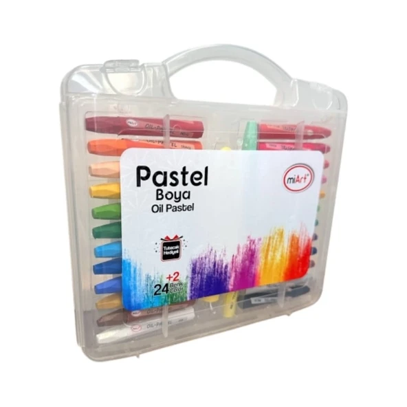 Miart Pastel Boya 24+2 Renk Çantalı ürün görseli 1