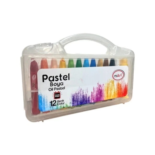 Miart Pastel Boya 12 Renk Çantalı ürün görseli 1