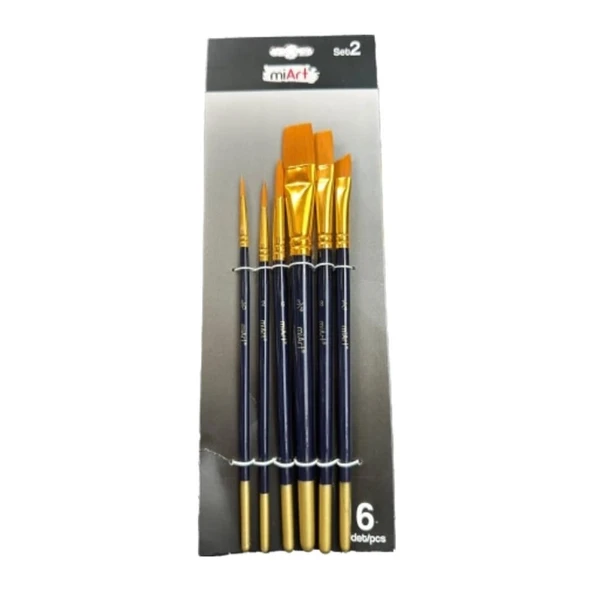 Miart Karma Fırça Seti 6’lı Set (5/0-2-6-1/4-8-3/4) ürün görseli 1