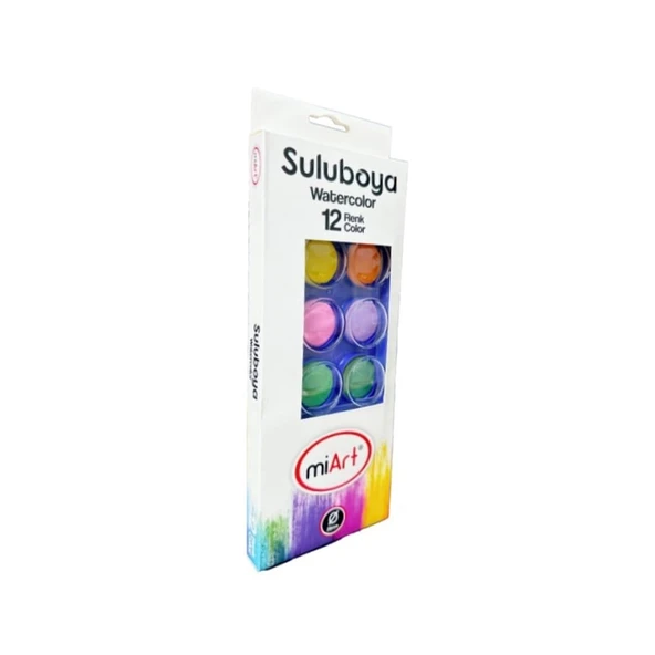 Miart Sulu Boya 28 mm 12 Renk ürün görseli 1