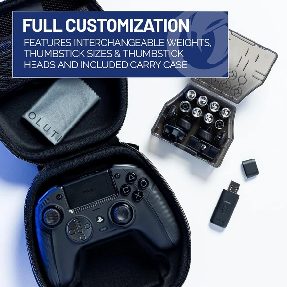 NACON Revolution 5 Pro Officially Licensed PlayStation Wireless Gaming Controller Siyah - Resim 7