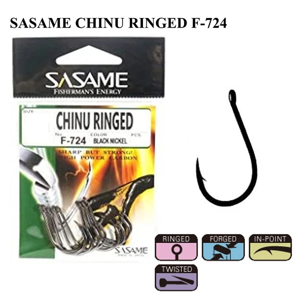 Sasame Chinu Ringed F-724 Black Nickel İğne İğne No : 4-0 ürün görseli 1
