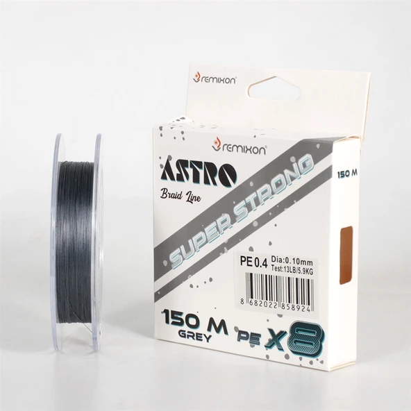 Remixon Astro 8B Grey 150m İp Misina Kalınlık (mm) : 0,16mm ürün görseli 1