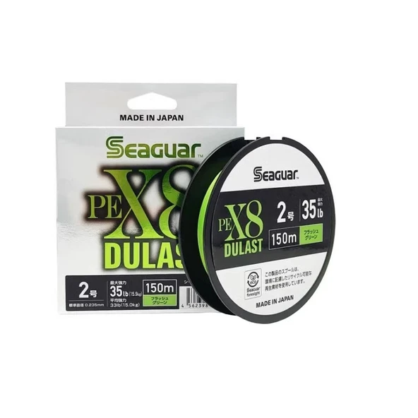 Seaguar Dulast 8B Flash Green 150m İp Misina Kalınlık (mm) : 0,20mm ürün görseli 1