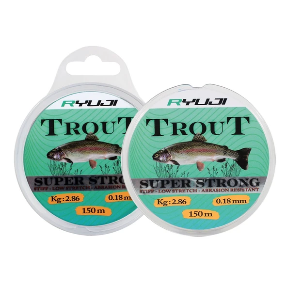 Ryuji Trout Carp Light Grey 150m Monofilament Misina Kalınlık (mm) : 0,35mm ürün görseli 1
