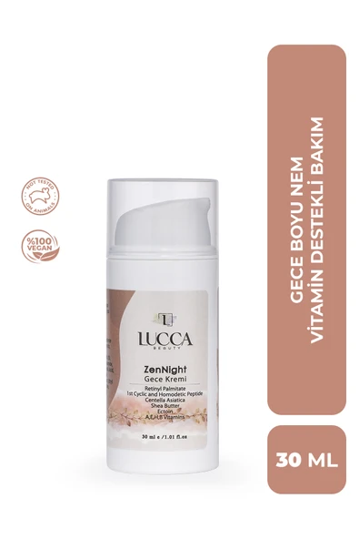 ZenNight Gece Kremi 30 ml - A,E,B,H Vitamini ve Peptit İçeren Gece Kremi ürün görseli 1