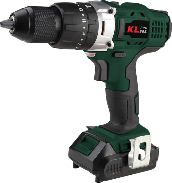 KLPro 18V 2.0 AH ŞARJLI DARBELİ VİDALAMA/MATKAP KLDM18-20 ürün görseli 1