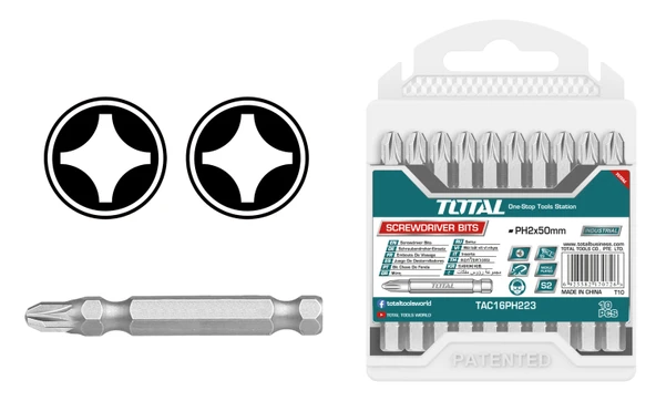Total Krom PH2 50 mm Bits Ucu TAC16PH223 ürün görseli 1