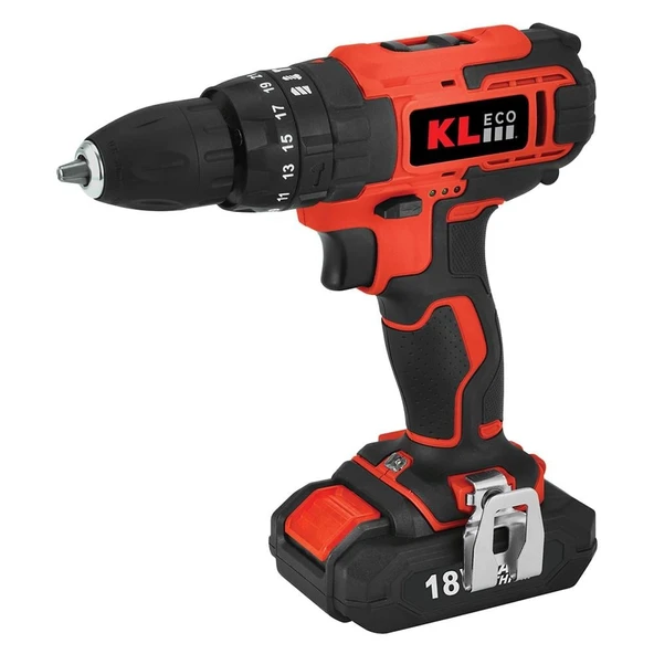 KLEco 18V 2.0 AH ŞARJLI DARBELİ VİDALAMA MATKAP KL ECO KE18DM-20DB ürün görseli 1