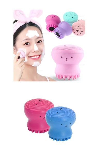 Mini Surat Peeling Siyah Nokta Ölü Cilt Gözenek El Yüz Temizleme Silikon Yüz Temizleme Fırçası ürün görseli 1