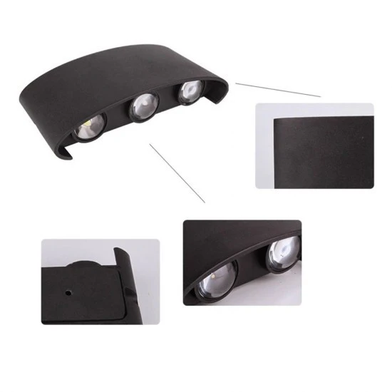 Maxled MX-2066A - Çift Yönlü Oval Aplik Amber IP65 - Resim 2