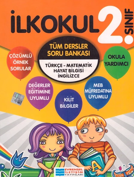 EVRENSEL 2.SINIF TÜM DERSLER SORU BANKASI ürün görseli 1