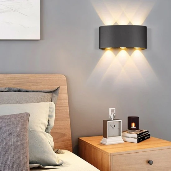 Maxled MX-2066G - Çift Yönlü Oval Aplik  3000K Günışığı IP65 ürün görseli 1