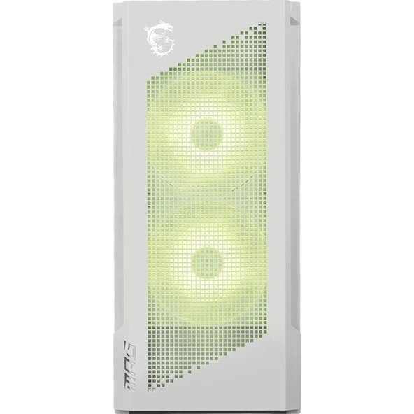 MSI MPG VELOX 300R BEYAZ TEMPERLİ 2 X 120 MM ARGB 1X 120MM FAN GAMİNG BİLGİSAYAR KASASI ürün görseli 1