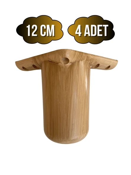 Bohem Yuvarlak 12cm Ahşap Desenli Plastik Ayak Mobilya Masa ve Dolap Ayağı(12CM)(AHŞAP DESENLİ) Ahşap Rengi 12cm 12cm - 4 ADET ürün görseli 1