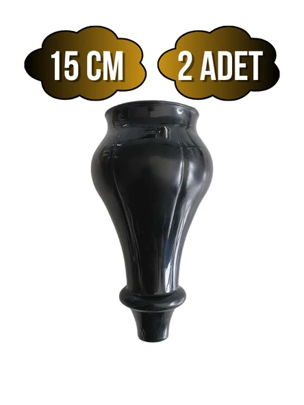 Tombul Siyah 15cm Plastik Ayak Mobilya Masa ve Dolap Ayağı(SİYAH)(15CM) Siyah 15cm 15cm - 2 ADET ürün görseli 1