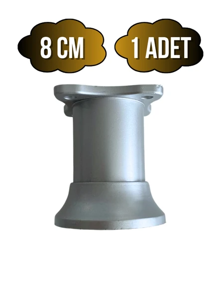 Plastik Gri Ayarlanabilir Ayak Masa Dolap ve Mobilya Ayağı(GRİ)(8CM - 10CM) Gri 8cm 8cm - 1 ADET ürün görseli 1
