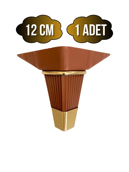 İrem Kahverengi Altın 12cm Plastik Ayak Mobilya Masa ve Dolap Ayağı(KAHVERENGİ ALTIN)(12CM) Kahverengi 12cm 12cm - 1 ADET ürün görseli 1