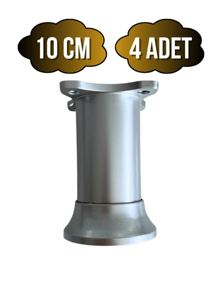 Plastik Gri Ayarlanabilir Ayak Masa Dolap ve Mobilya Ayağı(GRİ)(8CM - 10CM) Gri 10cm 10cm - 4 ADET ürün görseli 1