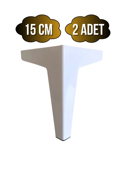 Serçe Düz 15CM Plastik Ayak Mobilya Masa ve Dolap Ayağı(15CM)(BEYAZ) Beyaz 15cm 15cm - 2 ADET ürün görseli 1