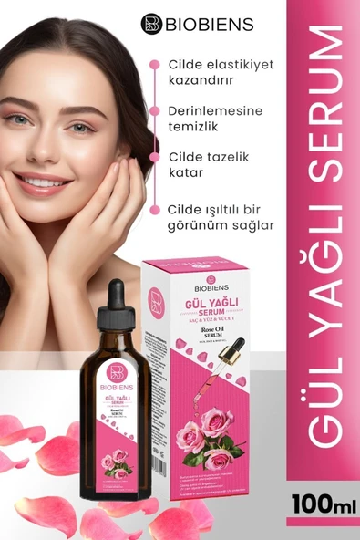 Gül Yağlı Yüz Vücut Serumu 100 ML ürün görseli 1