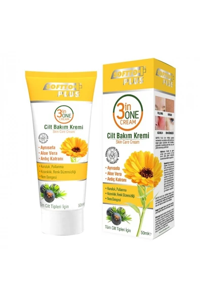 3ın1 Nemlendirici, Yatıştırıcı Ve Kızarıklık Giderici Cilt Bakım Kremi 50 Ml ürün görseli 1