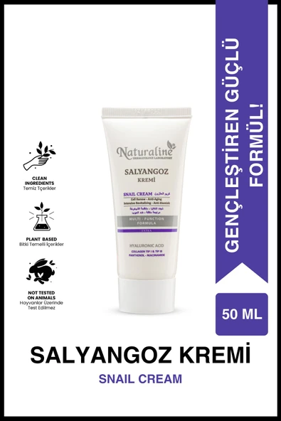 Salyangoz Kremi (Snail Cream) - Hyaluronic acid, Collagen Tıp I & Tıp III, Panthenol ve Niacinamide ürün görseli 1