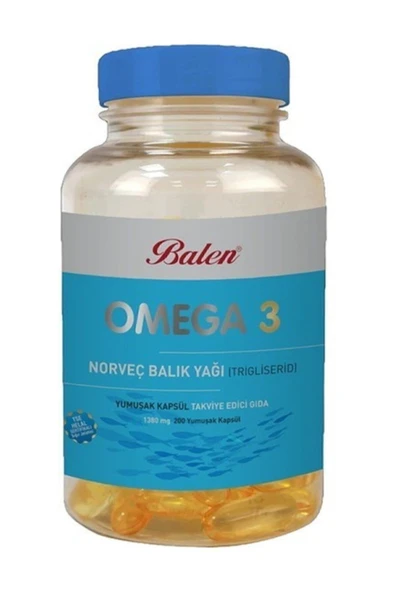 Omega 3 Norveç Balık Yağı 200 Kapsül X 1380 Mg ürün görseli 1