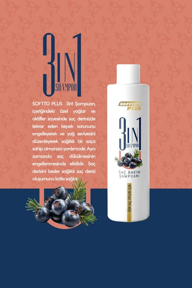 3ın1 Saç Bakım Şampuanı 250 ml - Resim 3